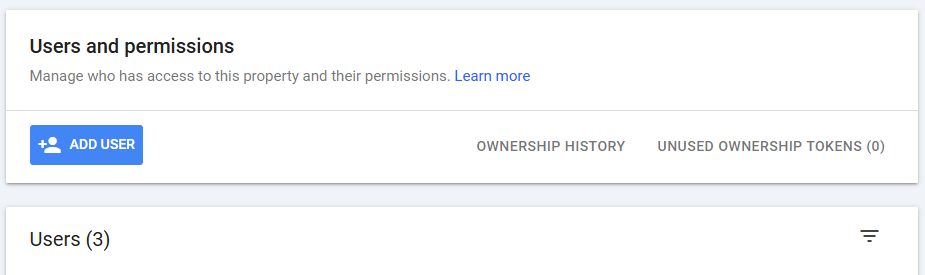 google search console users